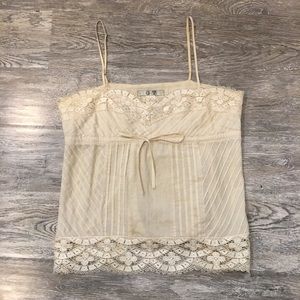 Cami Top with Lace Embellishments